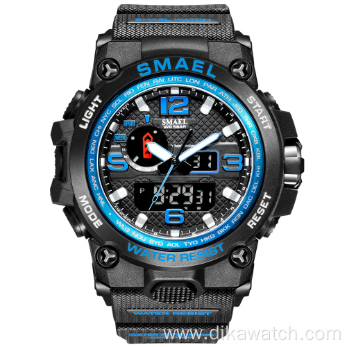 SMAEL Fashion Sport Watch Men Alarm Clock Camouflage